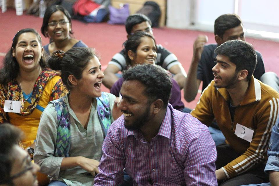 Laughter captured during ANSH Happiness Society's recruitment drive ANSH ka VANSH.